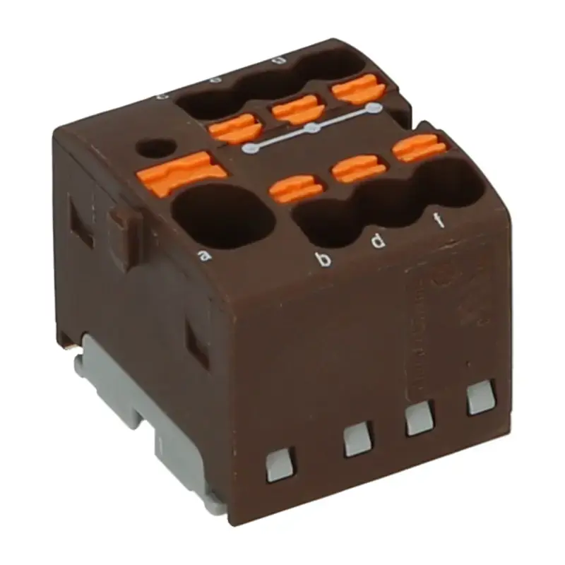 Produktfoto 1 von Verteilerblock PHOENIX 1047469 - PTFIX 4/6X1,5 BN