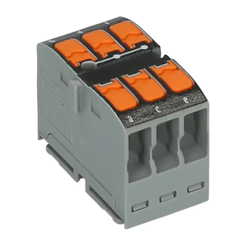 Produktfoto 1 von Verteilerblock PHOENIX 1019569 - PTVFIX 6X2,5 BK
