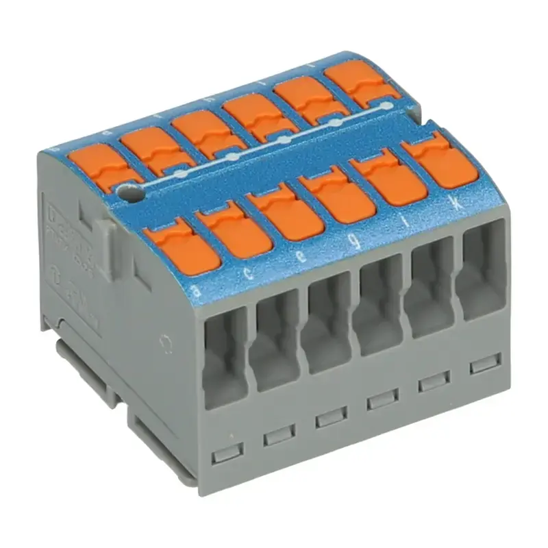 Produktfoto 1 von Verteilerblock PHOENIX 1019573 - PTVFIX 12X2,5 BU