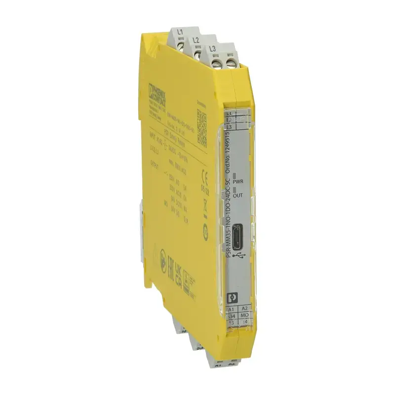 Produktfoto 1 von Sicherer Drehzahlwächter PHOENIX 1249515 - PSR-MM35-1NO-1DO-24DC-SC