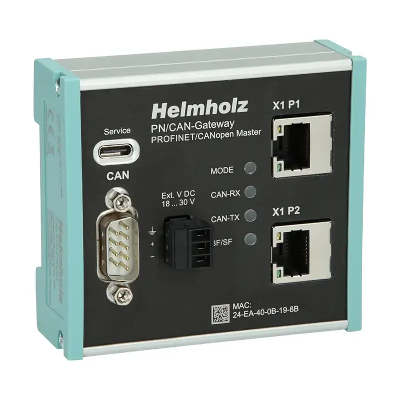 Produktfoto 1 von PROFINET/CAN-Gateway CANopen Master Helmholz 700-670-PNC01