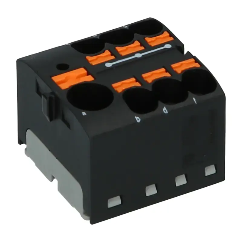 Produktfoto 1 von Verteilerblock PHOENIX 3273870 - PTFIX 10/6X4 BK