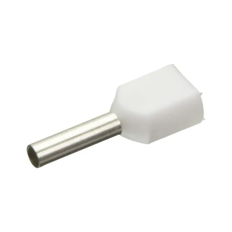 Produktfoto 1 von Isolierte Zwillings-Aderendhülsen Enghofer E 2x0,75-8 WH - 30002185