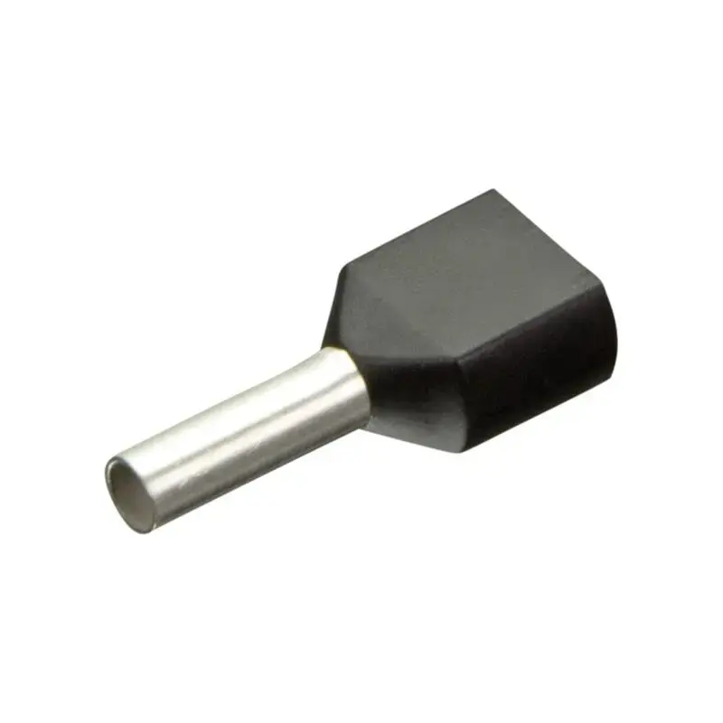 Produktfoto 1 von Isolierte Zwillings-Aderendhülsen Enghofer E 2x1,5-8 BK - 30002190