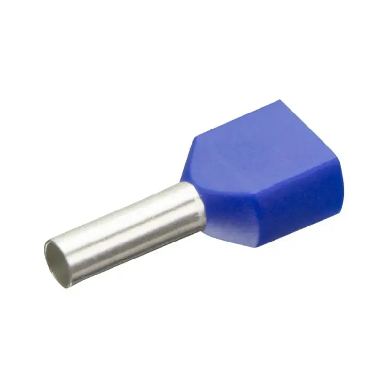 Produktfoto 1 von Isolierte Zwillings-Aderendhülsen Enghofer E 2x2,5-10 BU - 30002191