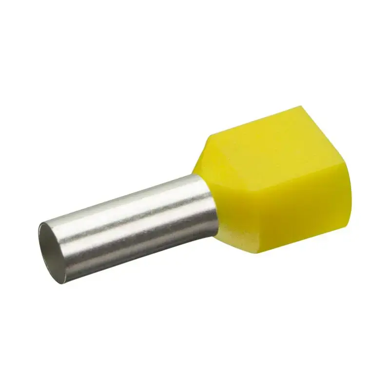 Produktfoto 1 von Isolierte Zwillings-Aderendhülsen Enghofer E 2x6-14 YE - 30002194