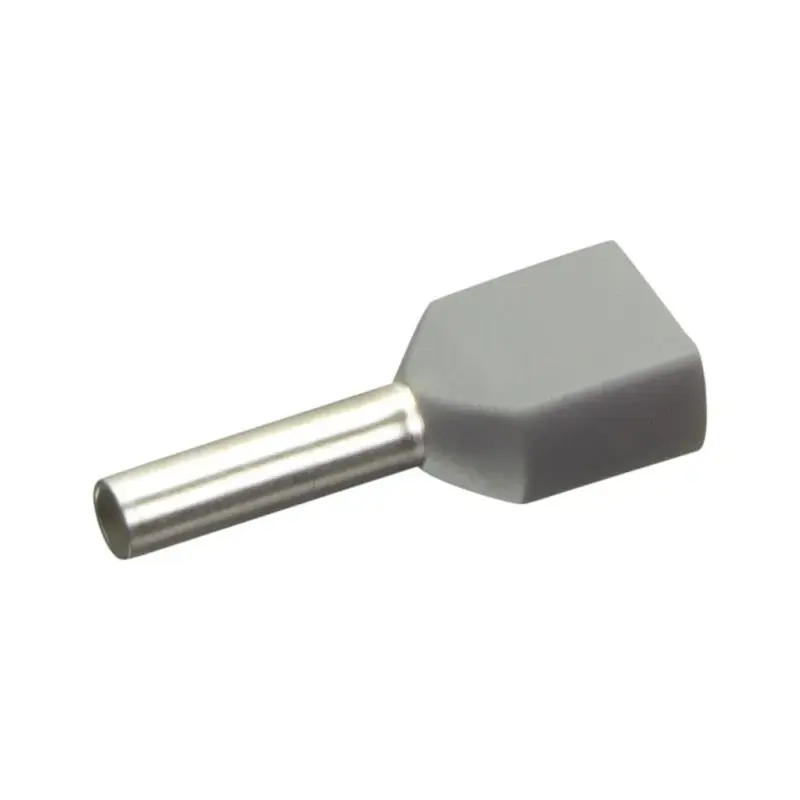 Produktfoto 1 von Isolierte Zwillings-Aderendhülsen Enghofer E 2x0,75-8 GR - 30002186