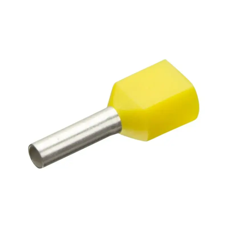 Produktfoto 1 von Isolierte Zwillings-Aderendhülsen Enghofer E 2x1-8 YE - 30002187