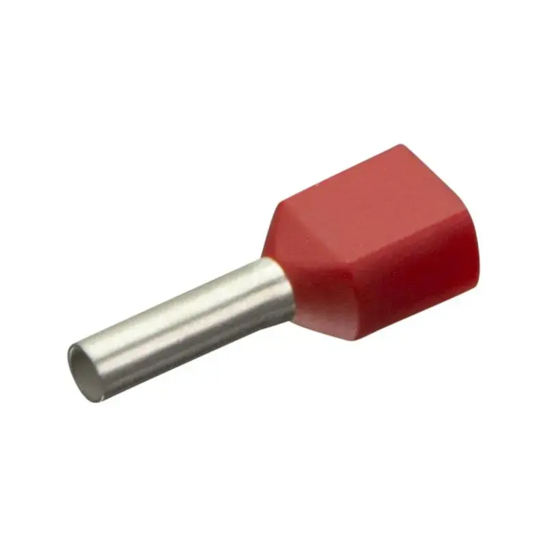 Produktfoto 1 von Isolierte Zwillings-Aderendhülsen Enghofer E 2x1-8 RD - 30002188