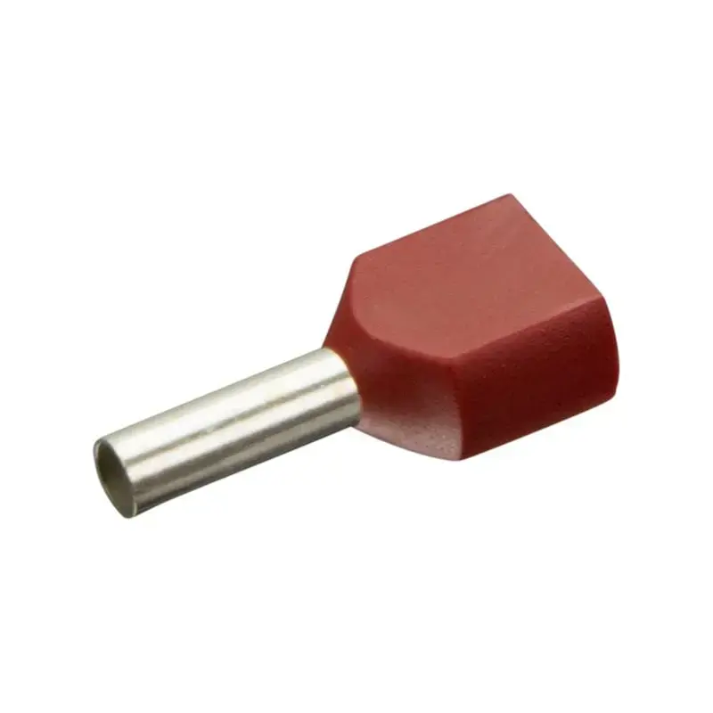 Produktfoto 1 von Isolierte Zwillings-Aderendhülsen Enghofer E 2x1,5-8 RD - 30002189