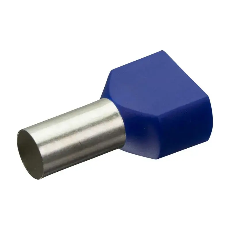 Produktfoto 1 von Isolierte Zwillings-Aderendhülsen Enghofer E 2x16-16 BU - 30002198