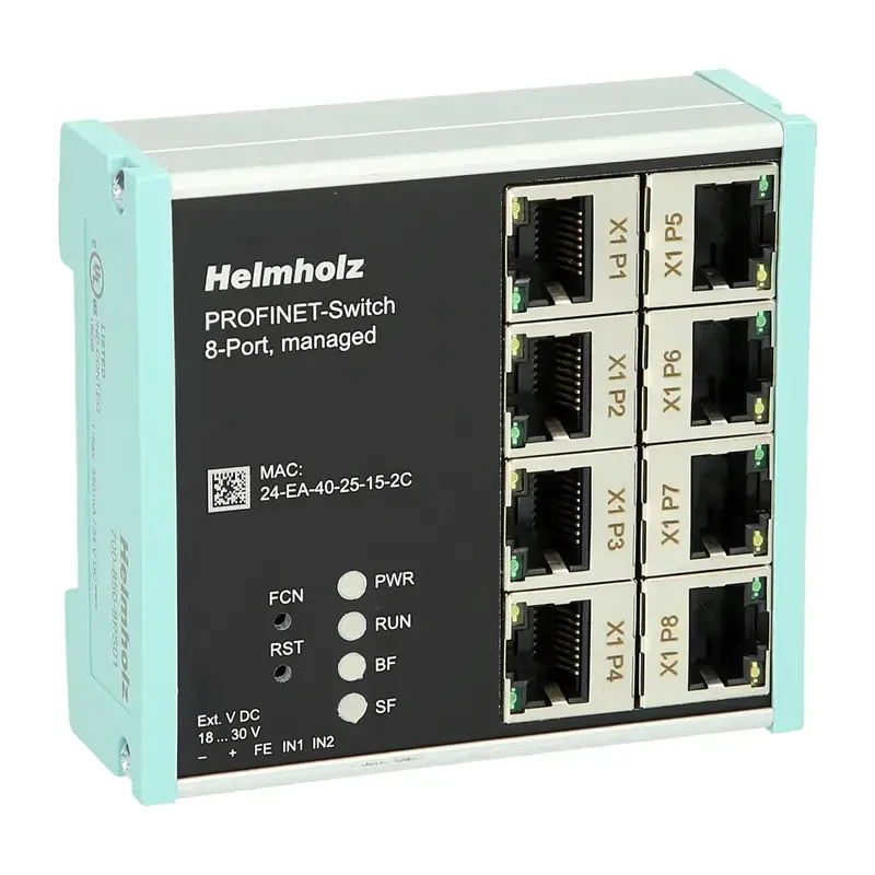 Produktfoto 1 von Managed PROFINET-Switch 8-Port Helmholz 700-850-8PS01