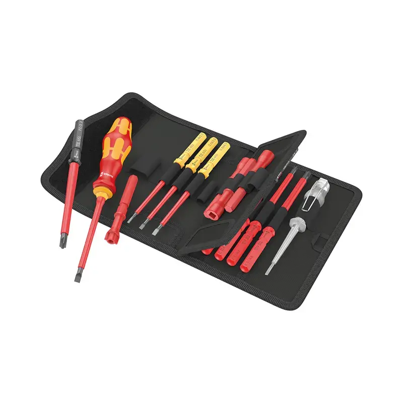Produktfoto 1 von Schraubendrehersatz mit Wechselklingen Wera Kraftform Kompakt VDE 18 Universal 1 - 05006613001