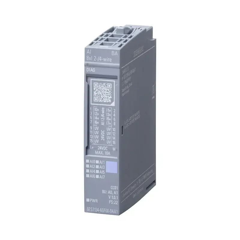 Produktfoto 1 von Siemens SIMATIC ET 200SP AI 8xI 2-/4-wire Basic - 6ES7134-6GF00-0AA1