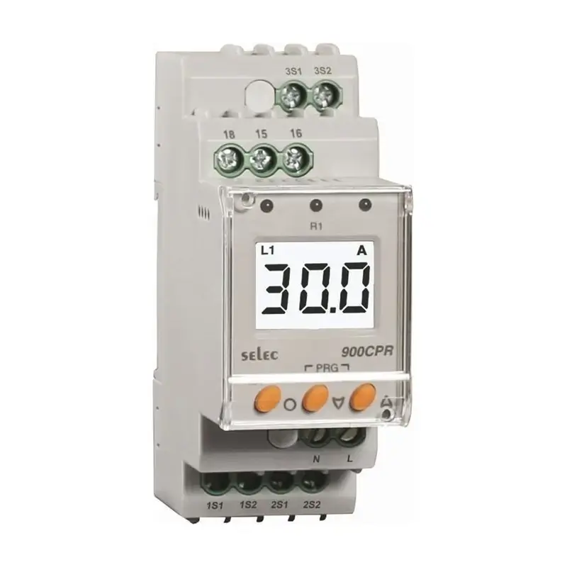 Produktfoto 1 von Stromüberwachungsrelais Selec 900CPR-3-1-BL-230V-CE