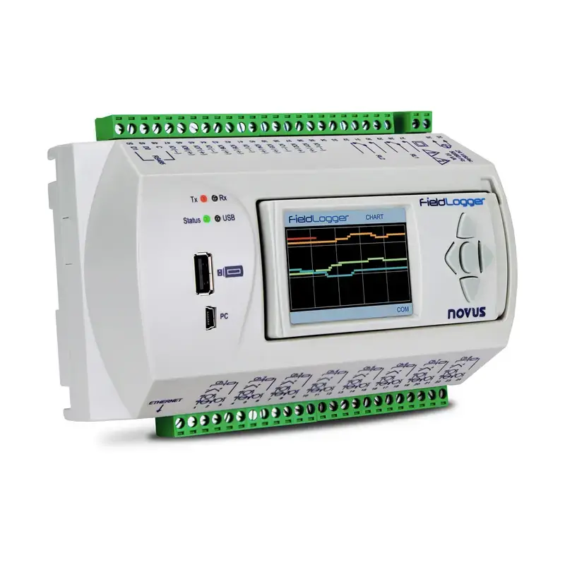 Produktfoto 1 von Mehrkanal-Datenlogger NOVUS FieldLogger 512k + HMI - 8812191900