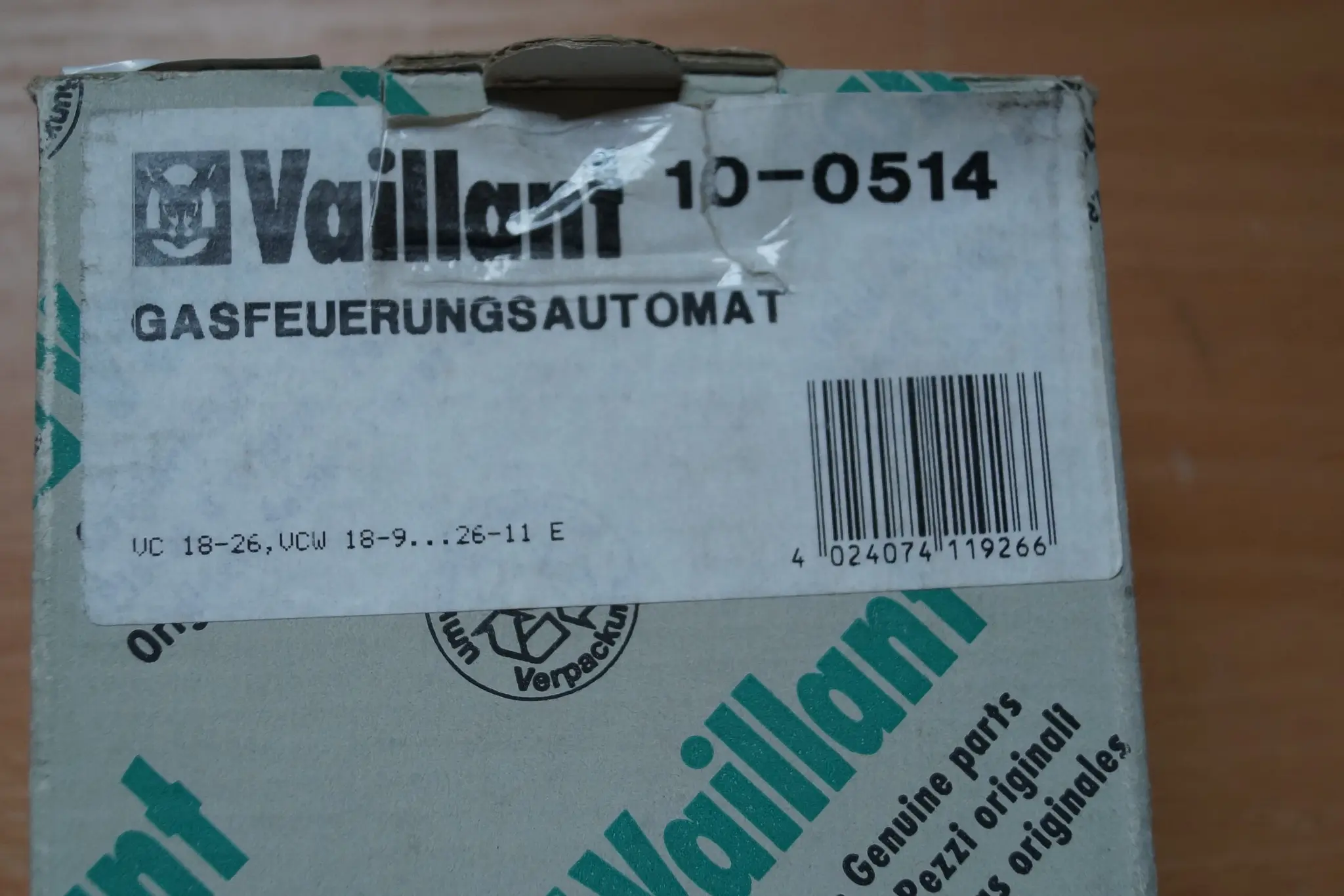 Produktfoto 1 von Vaillant 100514 Gasfeuerungsautomat   10-0514