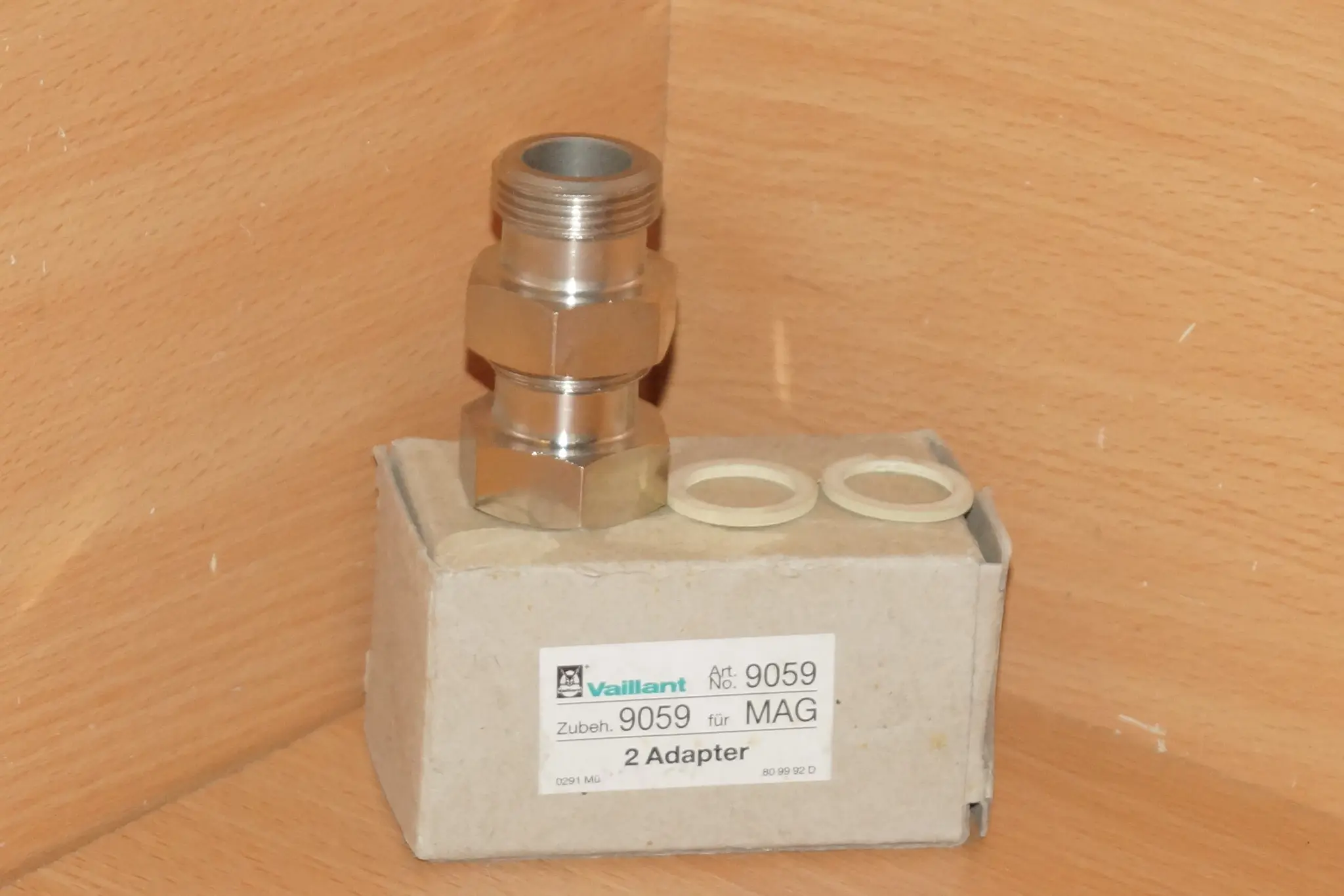 Produktfoto 1 von VAILLANT Art.No. 9059  2 Adapter für MAG