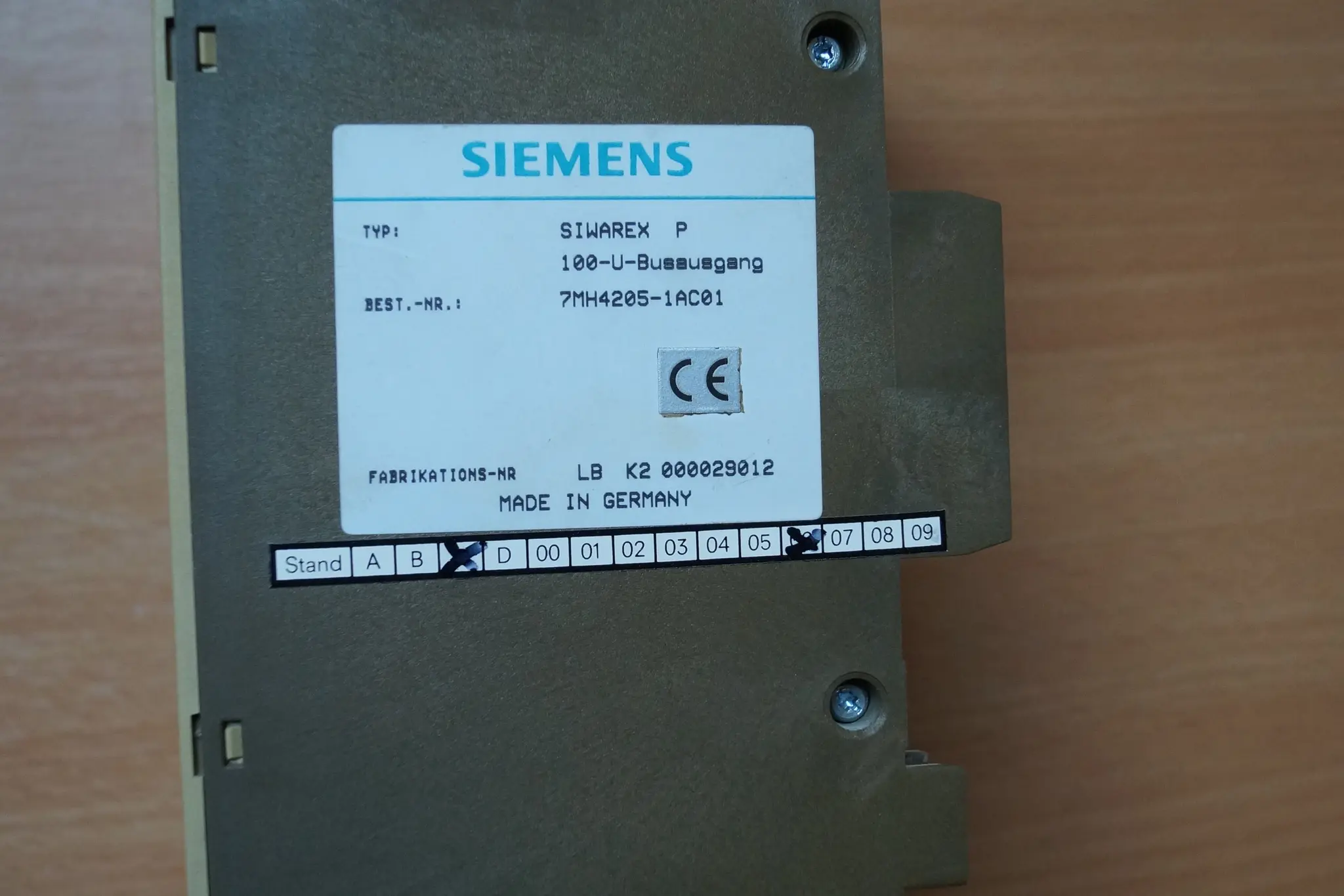 Produktfoto 1 von Siemens  Siwarex 7MH4205-1AC01