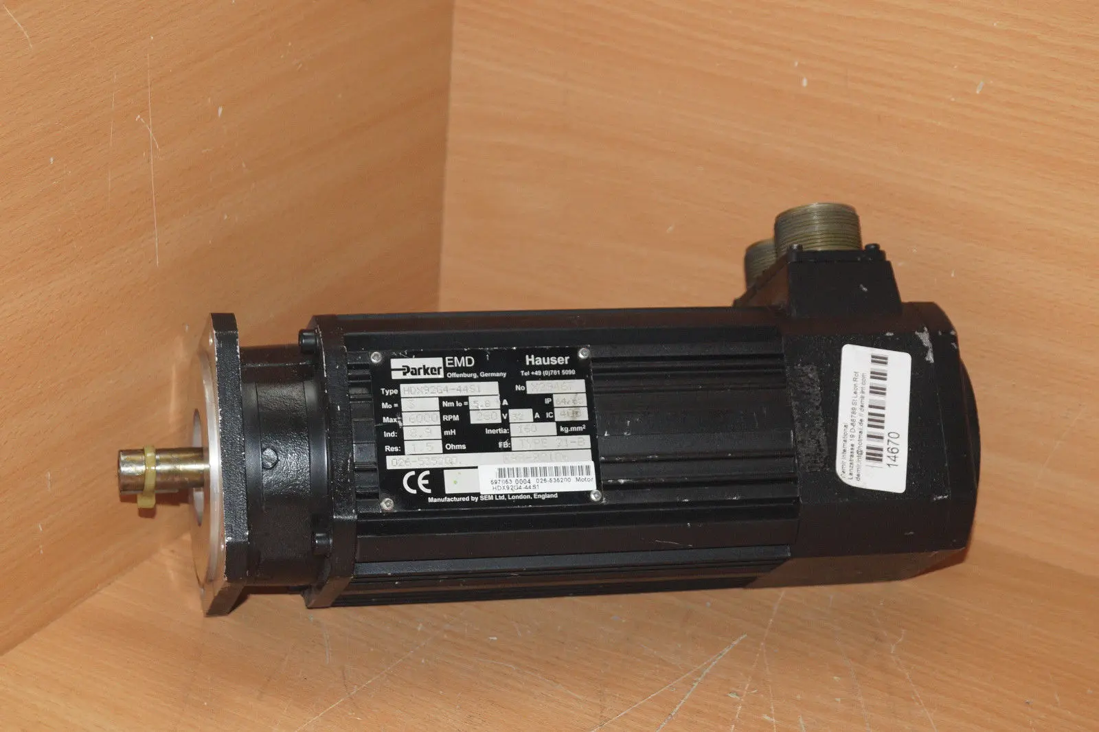 Produktfoto 1 von Parker Servomotor HDX92G4-44S1