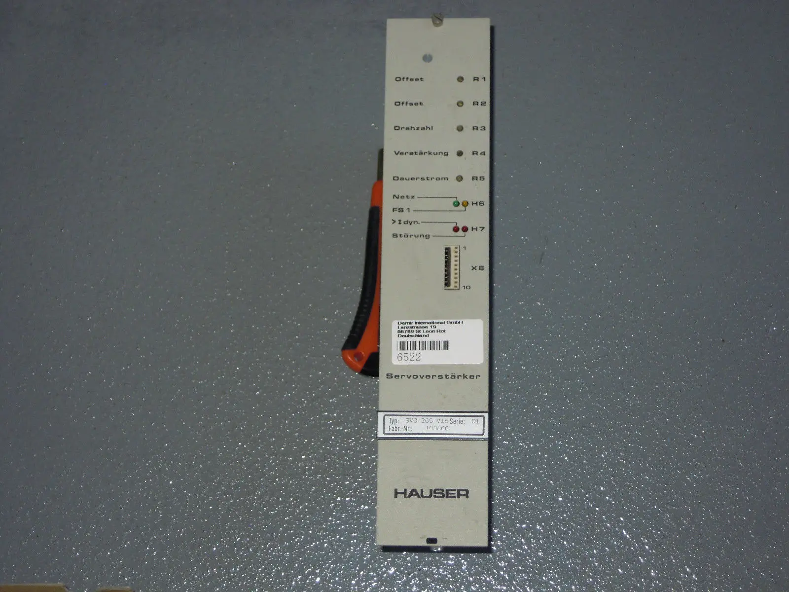 Produktfoto 1 von Hauser SVC 265 V15 Servoverstärker