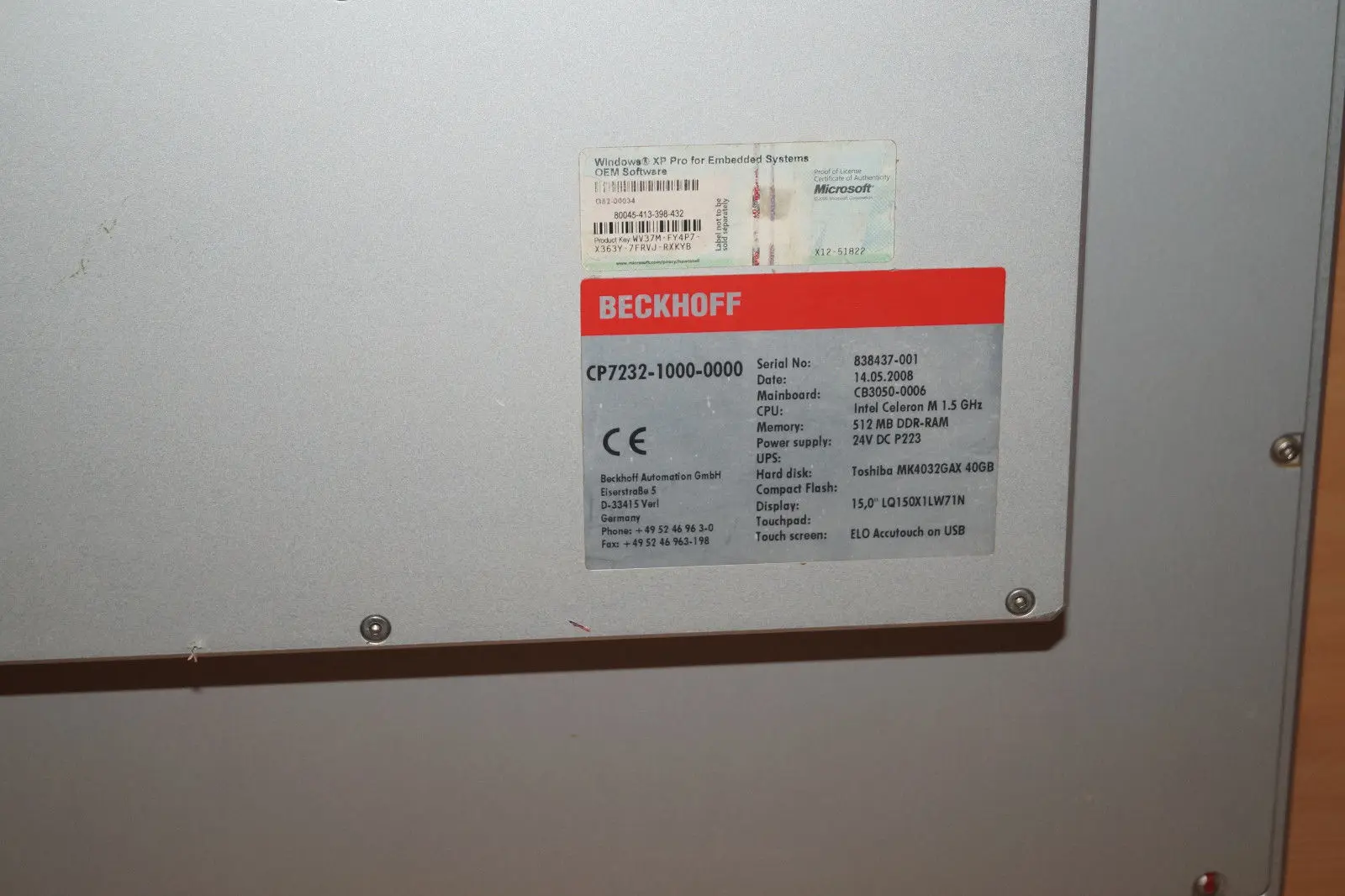Beckhoff Industrie PC CP 7232-1000-0000