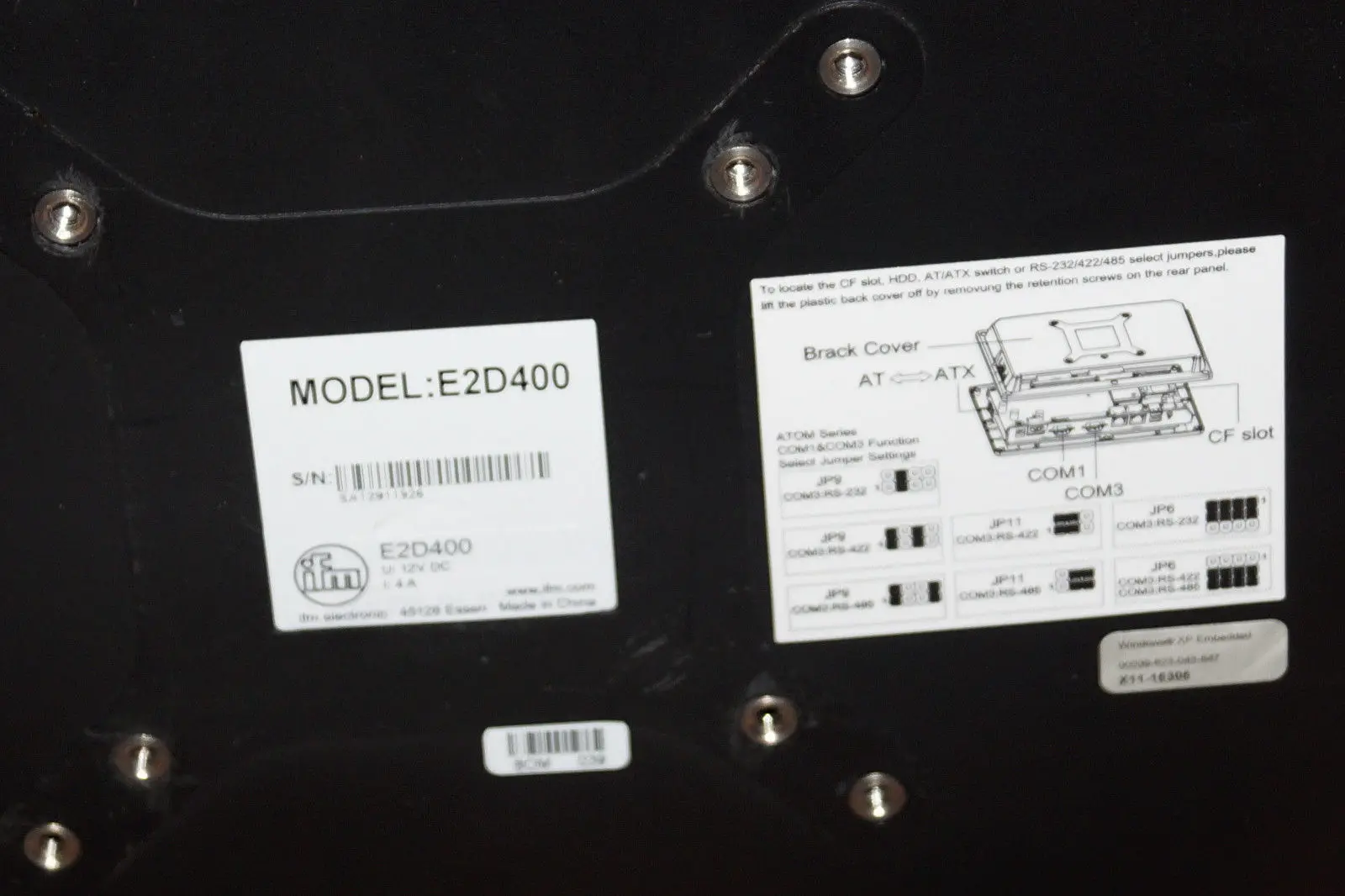 Produktfoto 1 von IFM Electronic E2D400 TOUCH PANEL