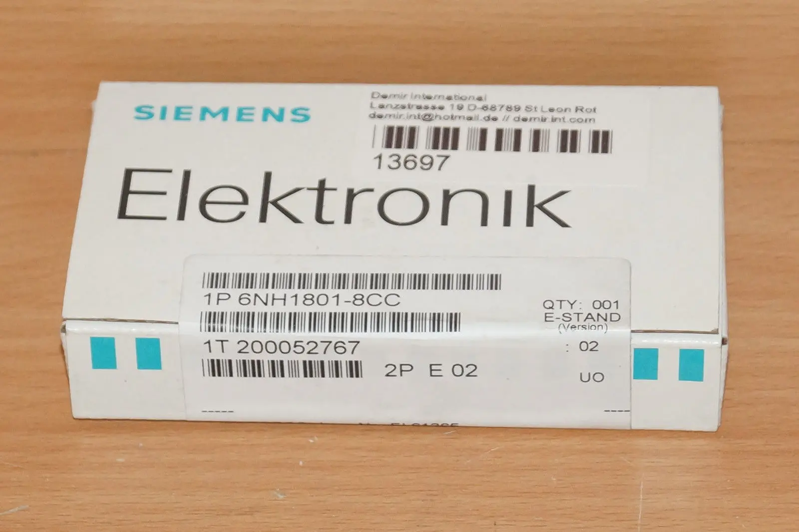 Produktfoto 1 von Siemens SINAUT ST1 TIM 6NH1801-8CC E.Stand: 02 EPROM 6NH1 801-8CC