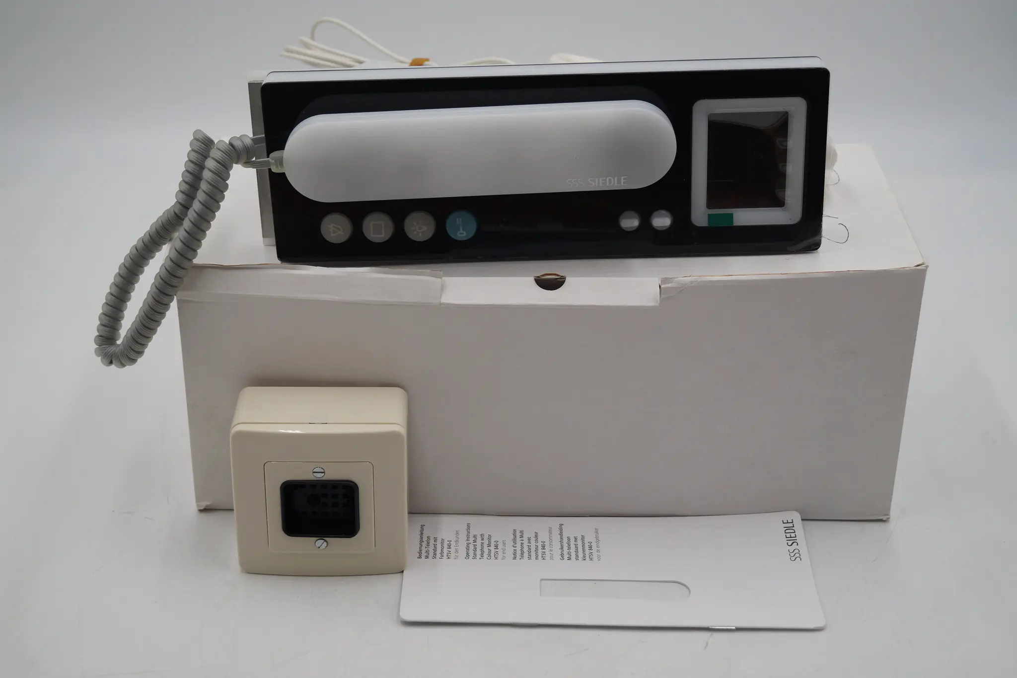 Siedle HTSV 840-0 S Telefon Standard mit Farb-Monitor Schwarz Front-Copy