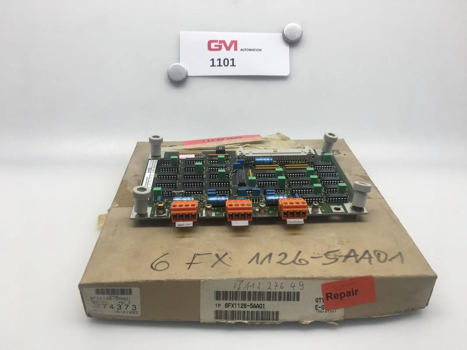 Produktfoto 1 von Siemens Sinumerik 800 Anschaltungsmodul 6FX1126-5AA01 interface module E-Stand C