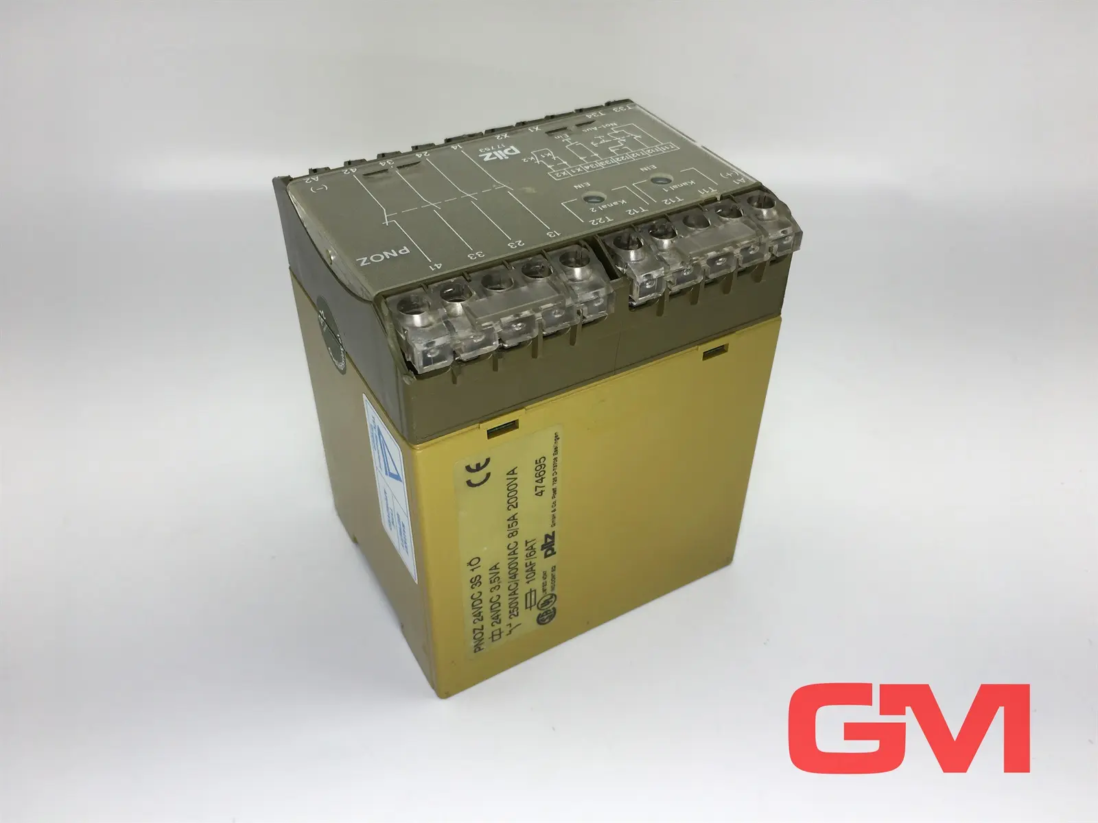 Produktfoto 1 von PILZ Sicherheitsrelais 474695 Not Aus Relais PNOZ 24VDC 3S 1Ö safety relay Unit