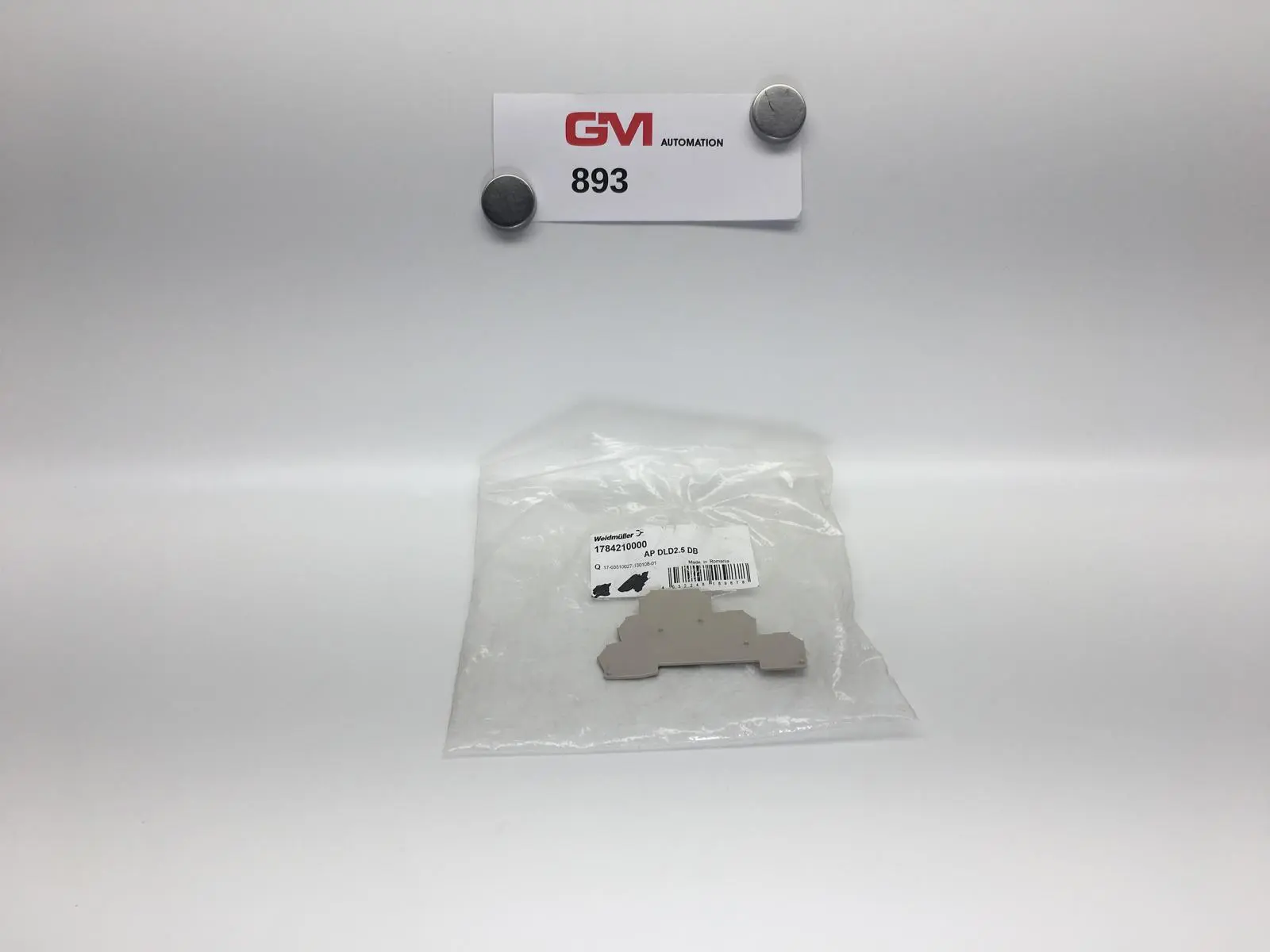 Produktfoto 1 von 1 Stk. Weidmüller Endplatte 1784210000 AP DLD2.5 DB End plates W-series 2,5mm²