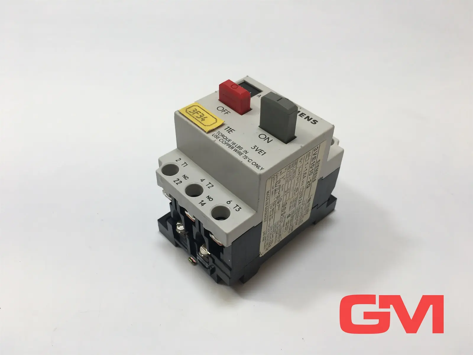 Produktfoto 1 von Siemens Leistungsschalter 3VE1010-2G motor circuit breaker 1-16,A NO+NC 3VE1