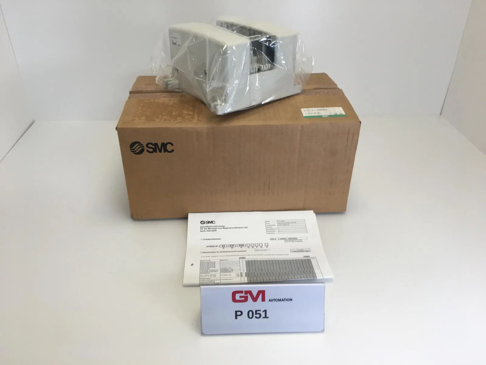 Produktfoto 1 von SMC Pneumatikventilblock VQC4-LGN004 Ventilinsel Valve Block 2 slots pneumatic
