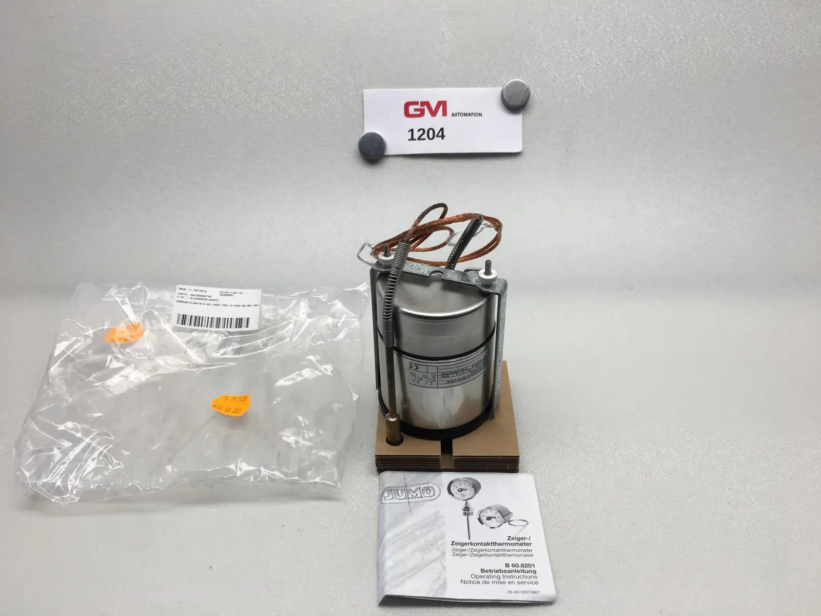 Produktfoto 1 von Jumo Zeigerkontaktthermometer 608520/2180 contact dial thermometer AC 250V 5A