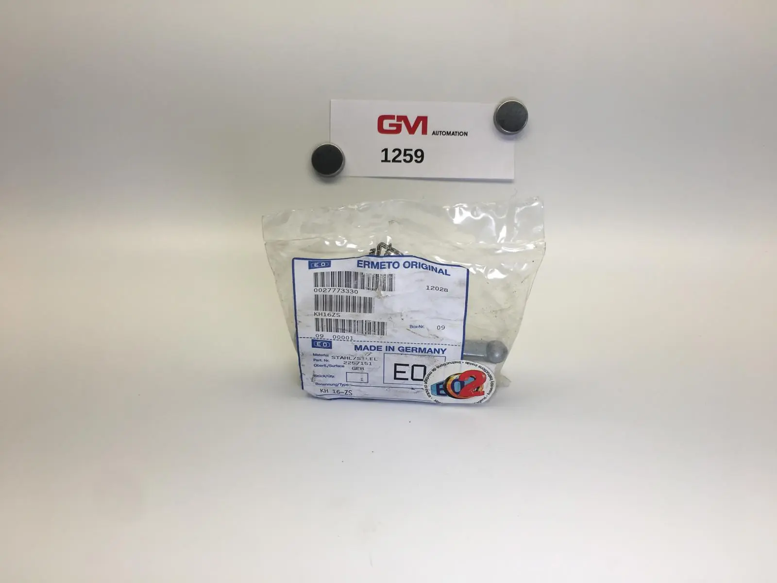 Produktfoto 1 von Parker Ermeto 2/2-Wege Kugelhahn KH 16-ZS KH16ZS 2257151 2-way ball valve