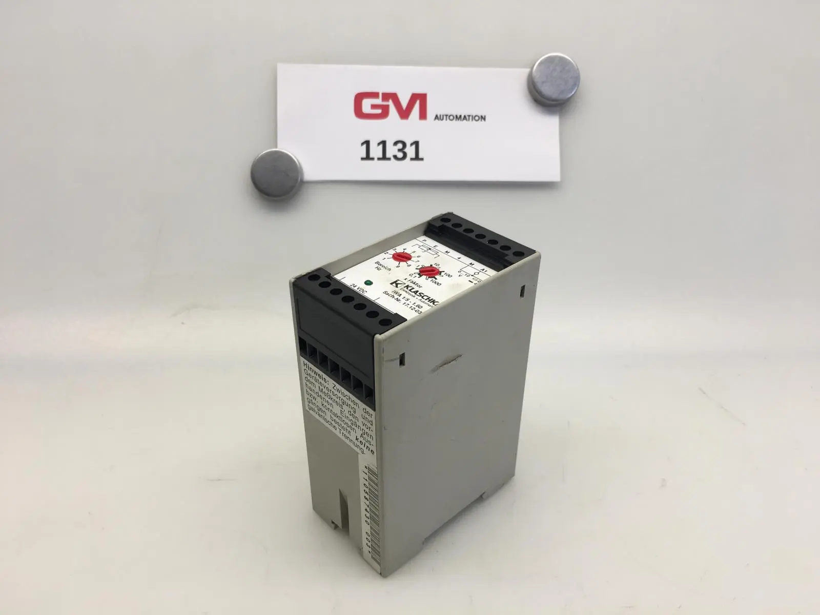 Produktfoto 1 von Klaschka Impulszahlwandler IWA1/5-1.60 Sach-Nr.:17.12-03 DC 24V IWA 50...60Hz