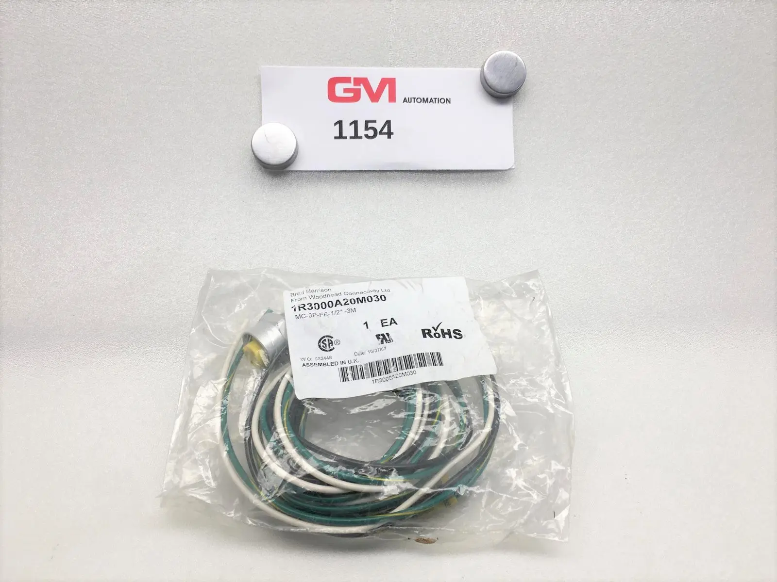 Produktfoto 1 von Brad Harrison Woodhead Molex Kabel 1R3000A20M030 1300130113 mini-change