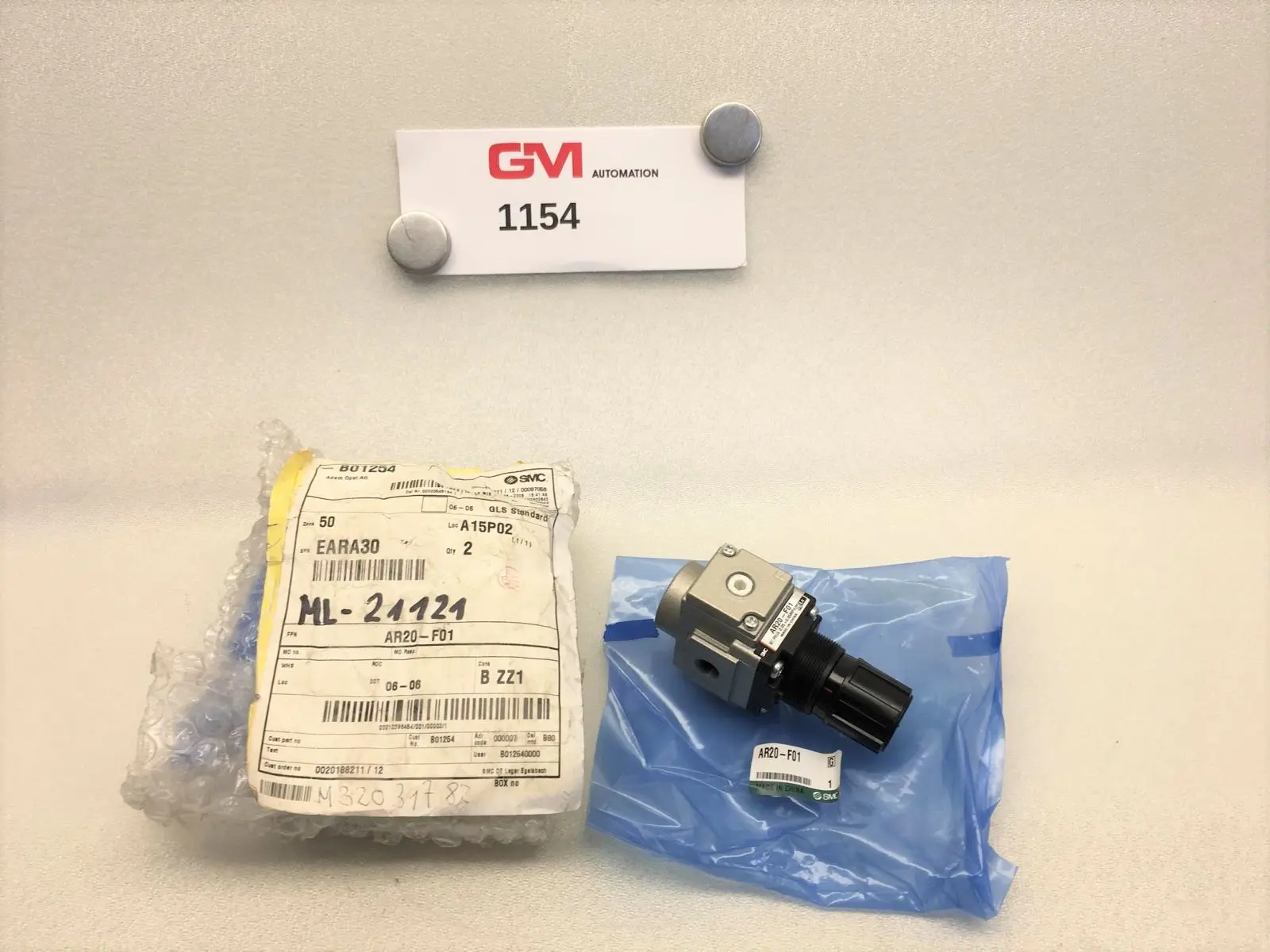 Produktfoto 1 von SMC Pneumatikregler AR20-F01 Pneumatic Regulator Modularer Regler Druckregler