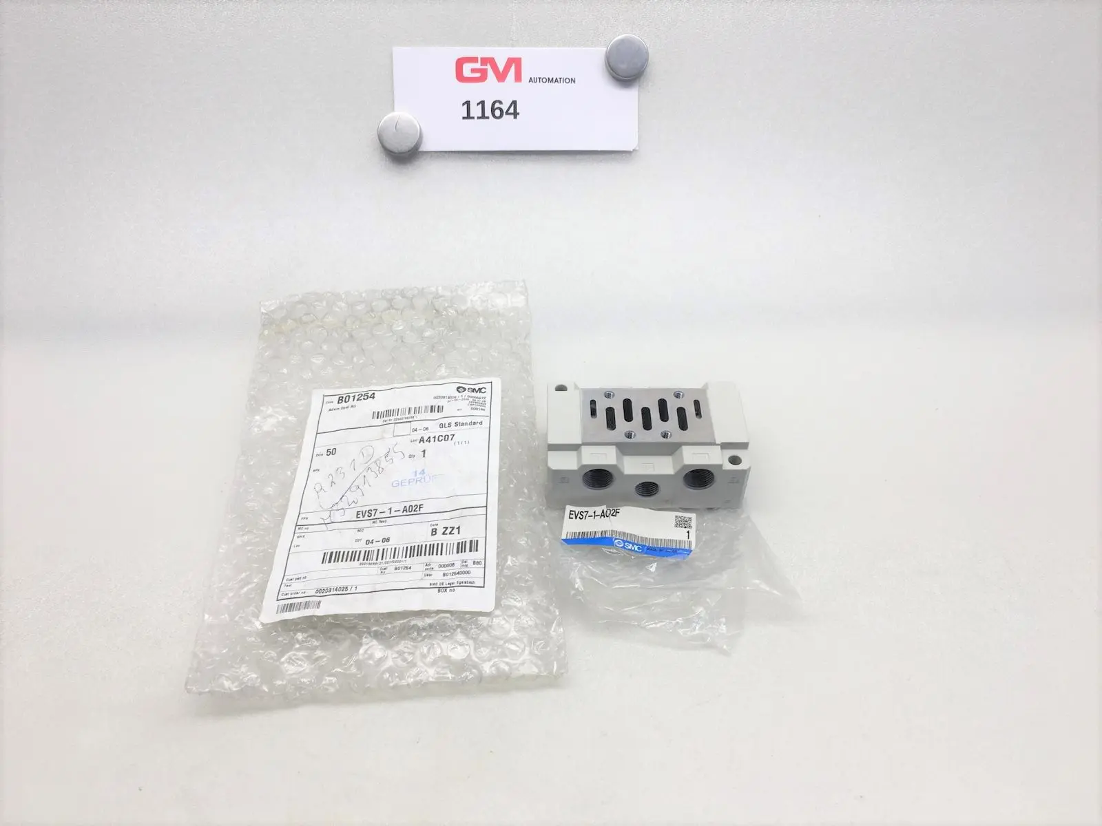Produktfoto 1 von SMC Einzelanschlussplatte EVS7-1-A02F für Magnetventile single sub-base valve