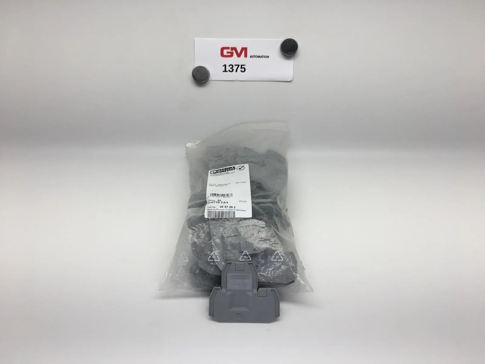 Produktfoto 1 von VPE 50 St. Phoenix Contact D-UTTB 2,5/4 Abschlussdeckel 3047293 end cover