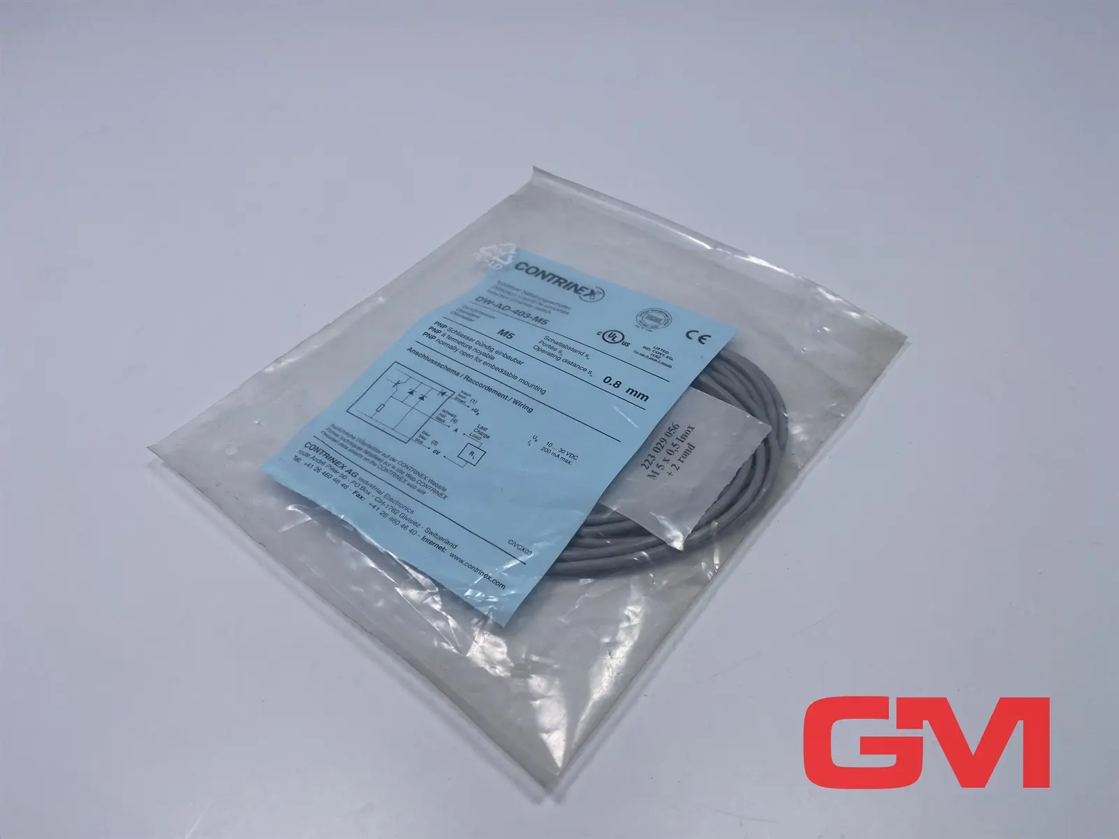 Produktfoto 1 von Contrinex Induktiver Näherungsschalter DW-AD-403-M5 Inductive proximity switch