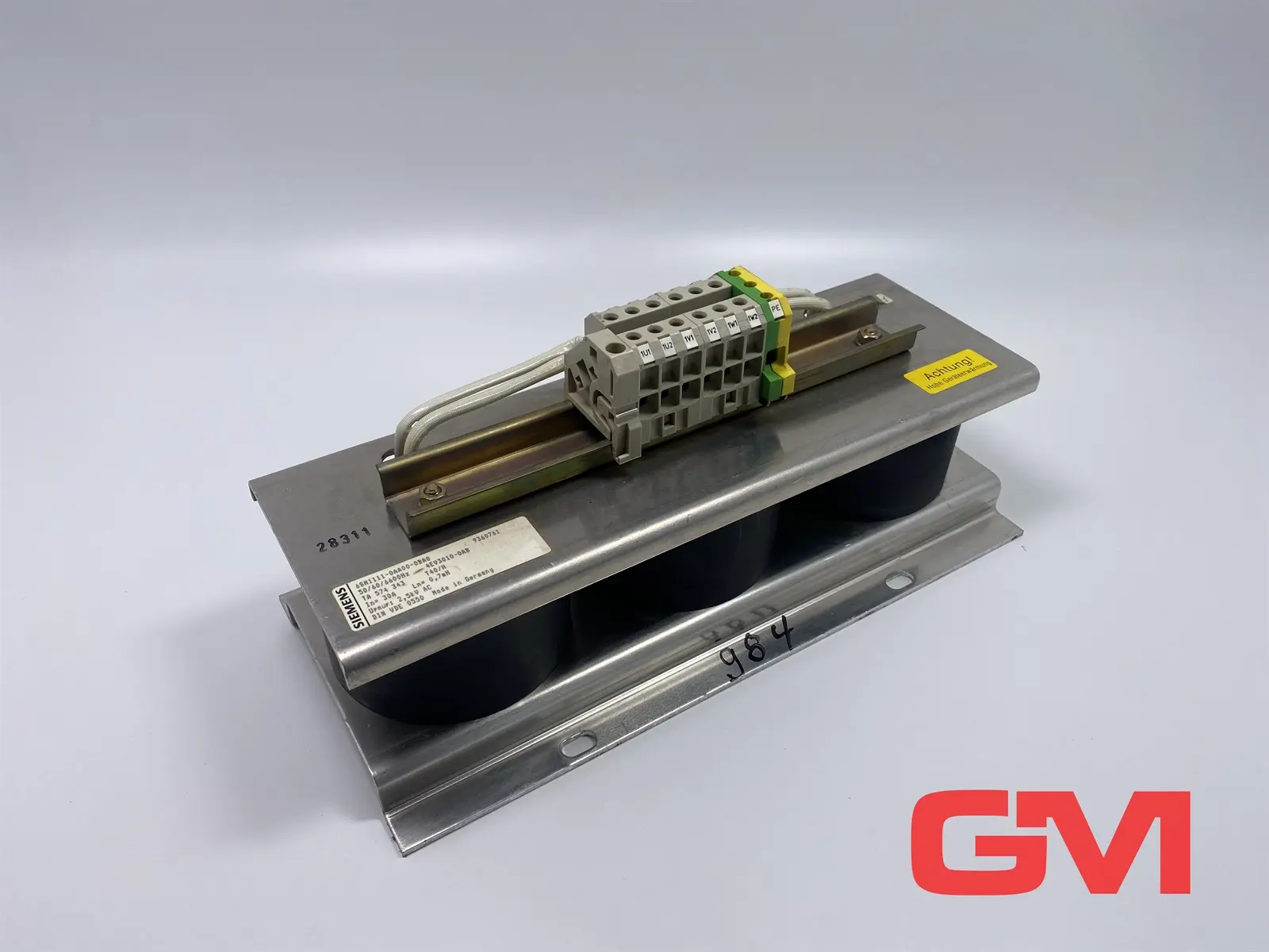 Produktfoto 1 von Siemens Simodrive HF-Drossel 6SN1111-0AA00-0BA0 611 4EV3010-0AB 30A reactor
