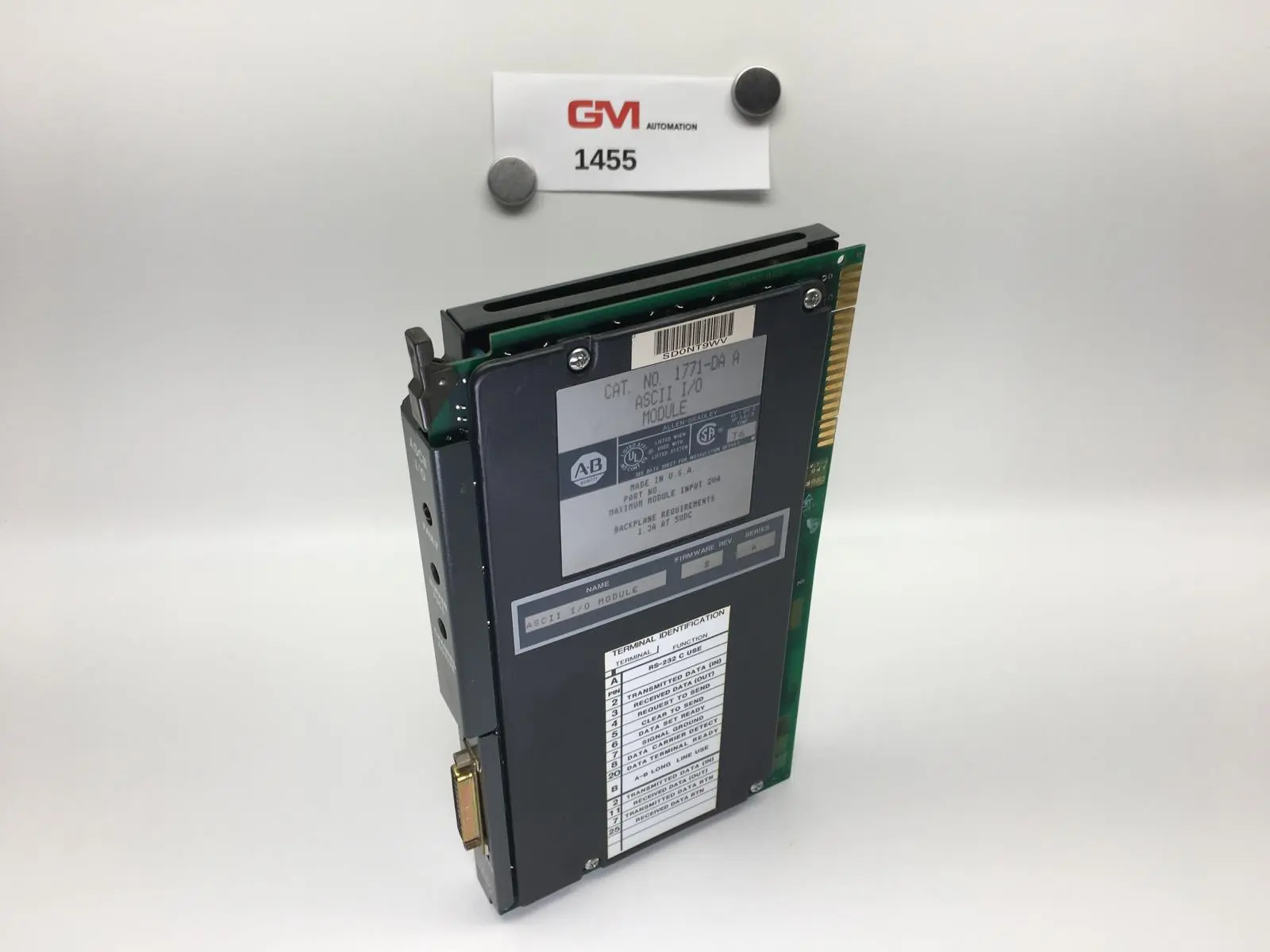 Produktfoto 1 von Allen-Bradley Ein-/ Ausgangsmodul 1771-DA A ASCII I/O Modul Firmware B Series A
