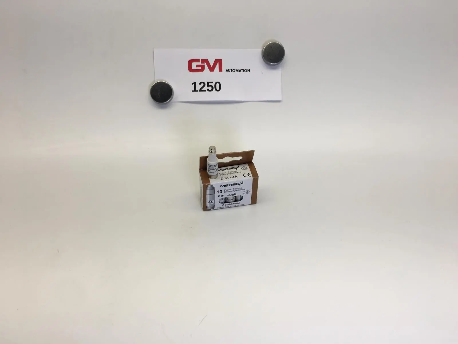 Produktfoto 1 von VPE 10x Mersen Ferraz Shawmut Neozed Sicherungseinsätze D01GG40V4 4A 400V 250V