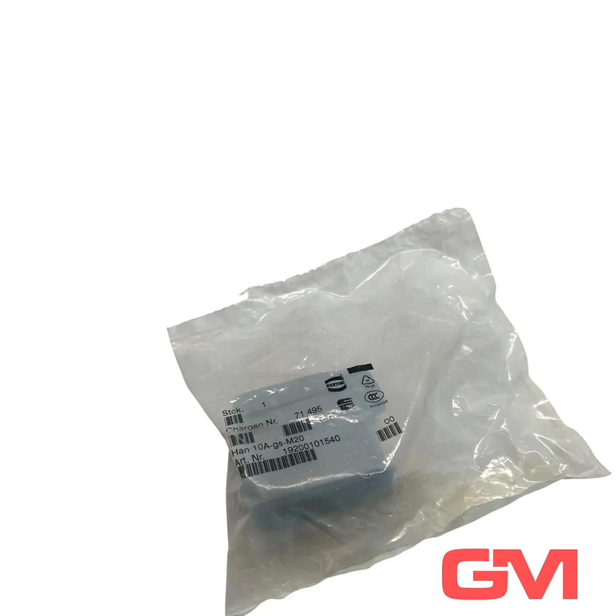 Produktfoto 1 von Harting Tüllengehäuse Han 10A-gs-M20 19200101540 Stecker Gehäuse Hood Housing