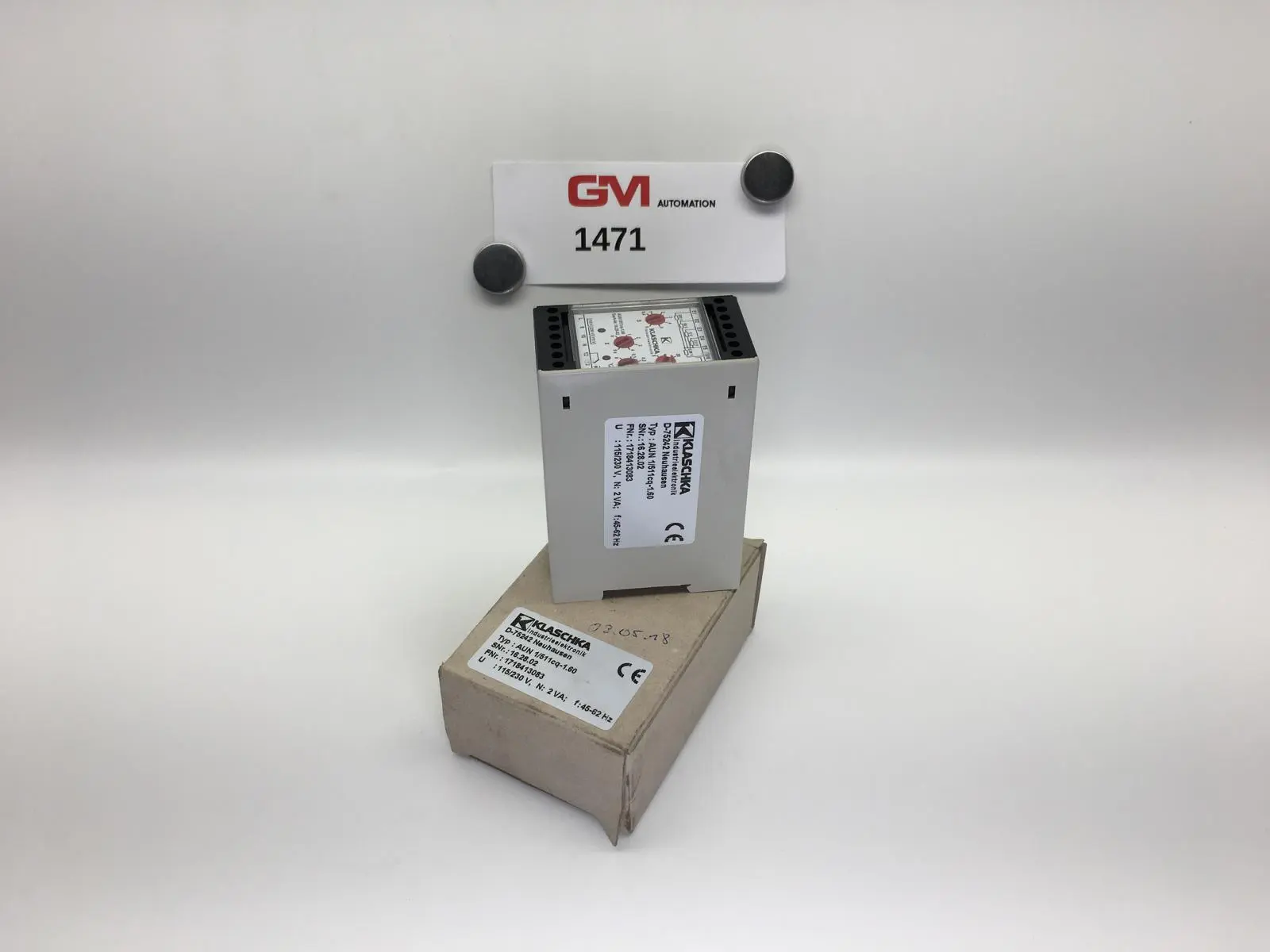 Produktfoto 1 von Klaschka Messrelais AUN 1/511cq-1.60 16.28.02 measuring relay 115/230 V