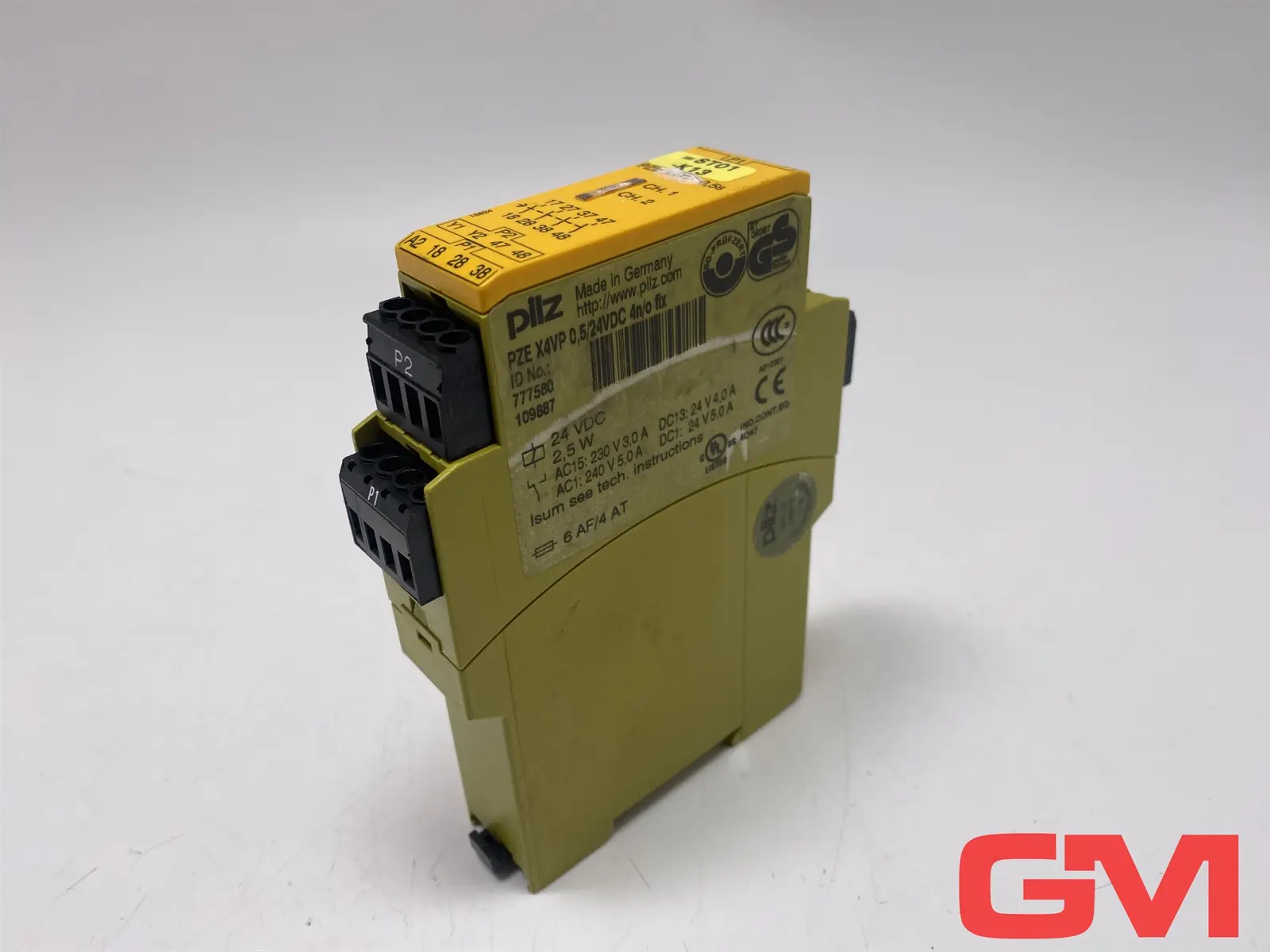 Produktfoto 1 von Pilz Sicherheitsrelais 777580 Safety Relay Module PZE X4VP 0,5s 0,5/24VDC 4n/o