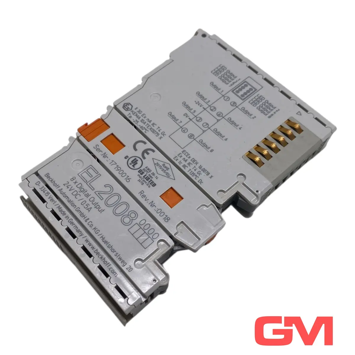 Produktfoto 1 von Beckhoff 8-Kanal-Digital-Ausgang EL2008 EtherCAT-Klemme EL 2008 24V DC 0,5 A