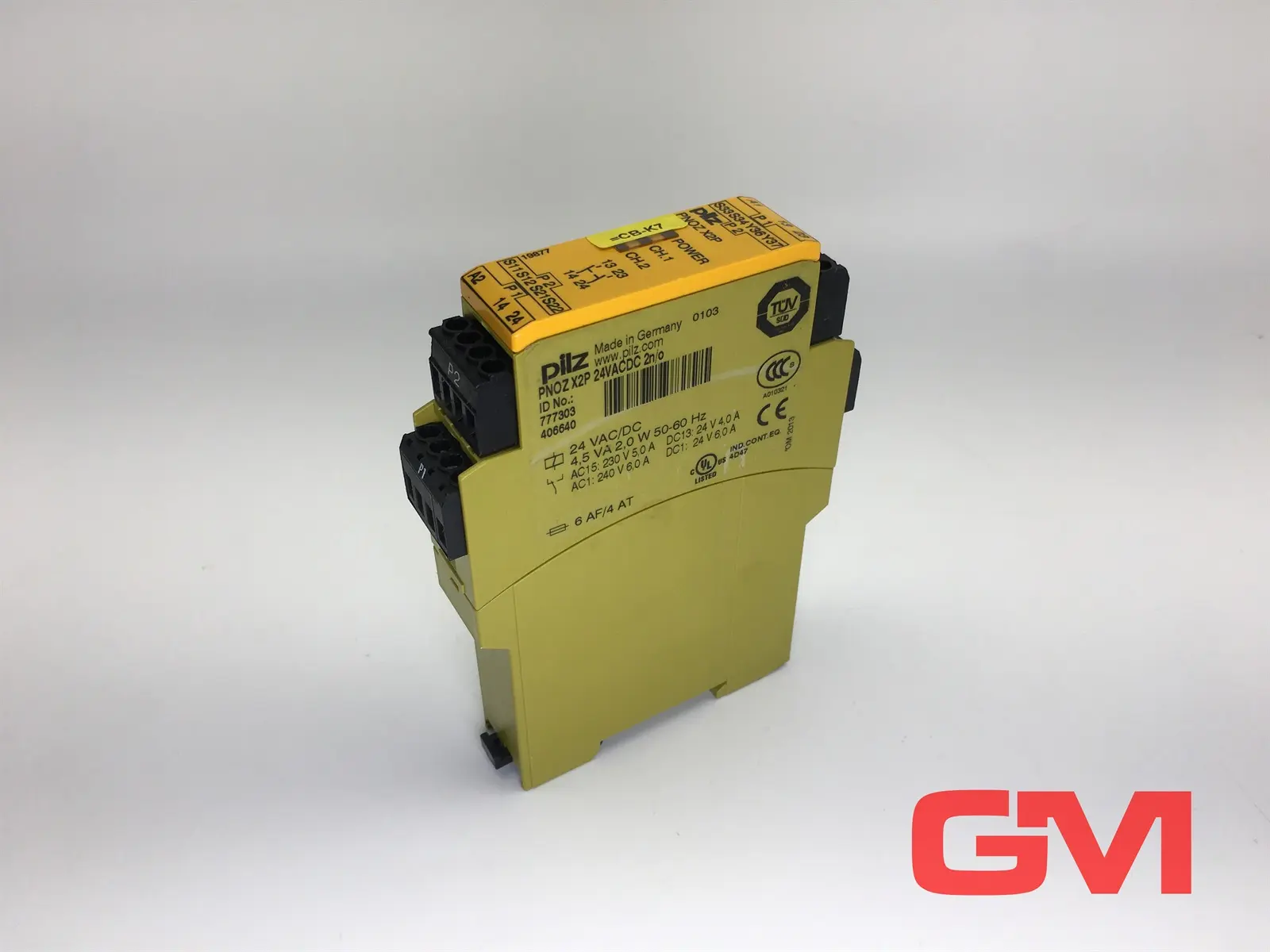 Produktfoto 1 von Pilz Sicherheitsschaltgerät 777303 Safety Relay Module PNOZ X2P 24VACDC 2n/o